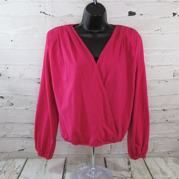 INC International Concepts Draped Surplice Pullover Top - Picture 1 of 7